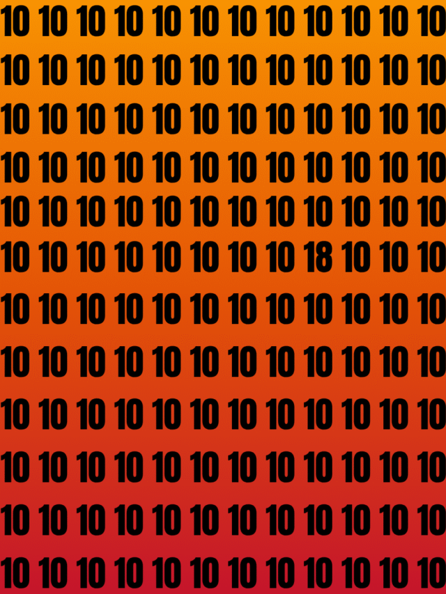 Can You Find 18 Among These 10s? Only Sharp Eyes Will Spot It!