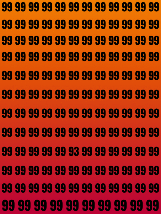 93 Is Right in Front of You—But Your Brain Might Just Overlook It!